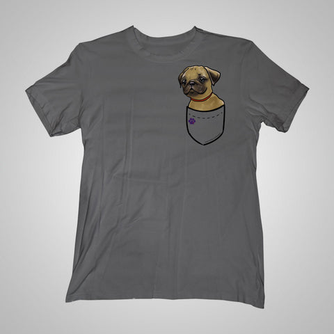Pocket Puppiez Pug Fawn t-shirt