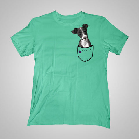 Pocket Puppiez Greyhound t-shirt